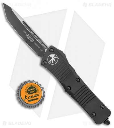 Microtech Troodon Tanto OTF Automatic Knife Tactical Black (3" Black) 140-1T