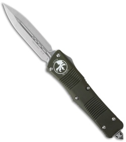 Microtech Troodon D/E OTF Automatic Knife OD Green (3" Stonewash) 138-10OD