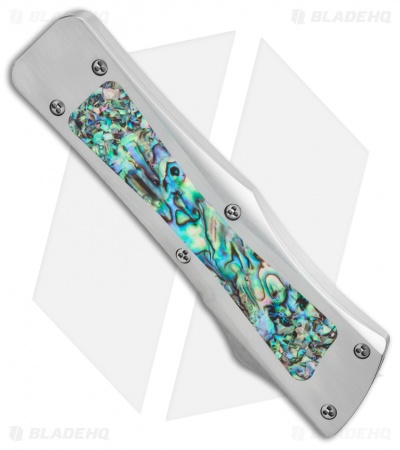 Marfione Custom Troodon OTF D/E Knife SS/Abalone (3" Mirror Polish)