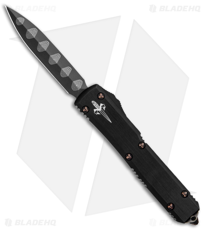 Marfione Custom Ultratech D/E OTF Knife Copper HW (3.4" Ladder Damascus)