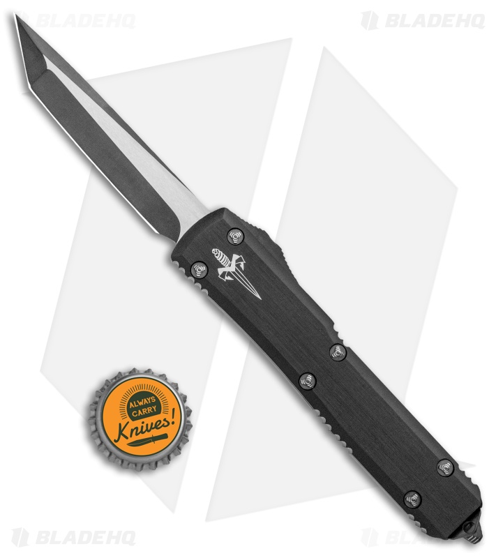 Marfione Custom Ultratech Tanto OTF Automatic Knife (3.4" 2-T DLC Apocalyptic)