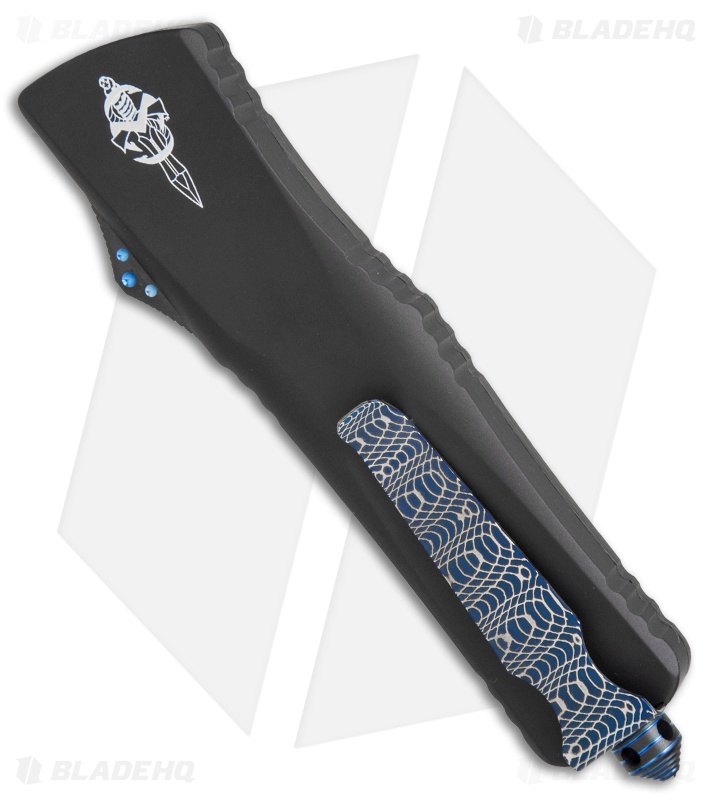 Microtech Combat Troodon Hellhound Tanto Carbon Fiber (3.4" Spiro Damascus)