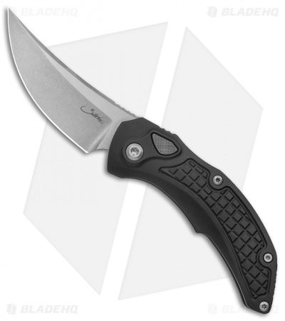 Microtech Bastinelli Custom Prototype Chopper Auto Knife (3.25" Satin/Stonewash)