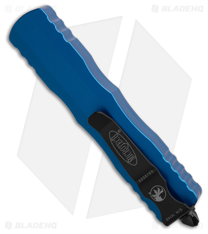 Microtech Dirac DE OTF Automatic Knife Blue (2.88" Black) 225-1BL