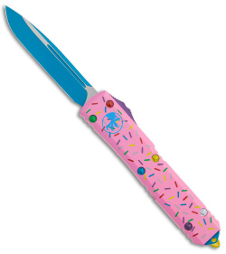 Microtech Exclusive Dessert Warrior® Ultratech S/E OTF Donut Pink (3.4" Blue)