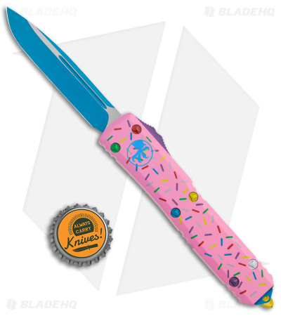 Microtech Exclusive Dessert Warrior Ultratech S/E OTF Donut Pink (3.4" Blue)