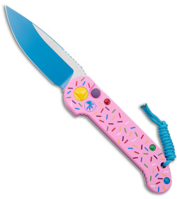 Microtech Exclusive Dessert Warrior® LUDT Automatic Knife (3.4" Blue)