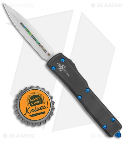 Marfione Custom UTX-70 Dagger D/E OTF Automatic Knife (Mirror w/ Abalone Inlay)