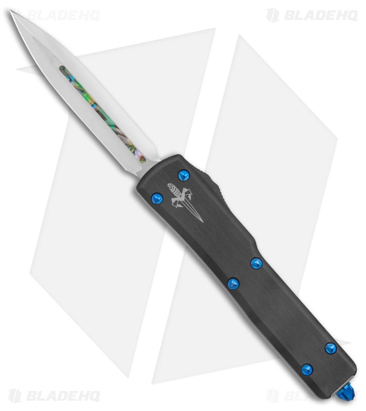 Marfione Custom UTX-70 Dagger D/E OTF Automatic Knife (Mirror w/ Abalone Inlay)