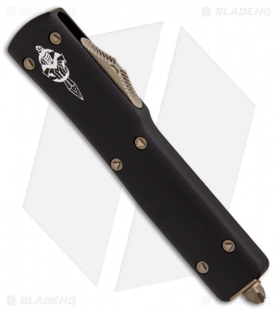 Microtech Signature Series UTX-70 Hellhound Tanto OTF Knife Black (2.4" Bronze)