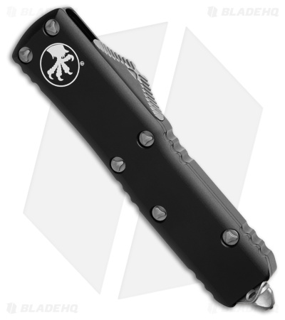 Microtech UTX-85 D/E OTF Automatic Knife Black (3.1" Apocalyptic Full Serrated)