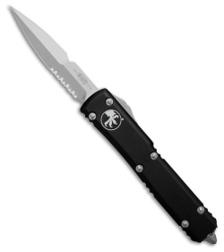 Microtech Ultratech Bayonet Auto Knife Black (3.4" Apocaplytic Serr) 120-11AP