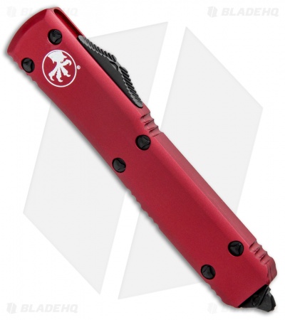 Microtech Ultratech Bayonet OTF Automatic Knife Red (3.4" Black) 120-1RD