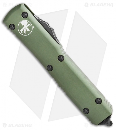 Microtech Ultratech Bayonet OTF Automatic Knife OD Green (3.4" Black Serr)