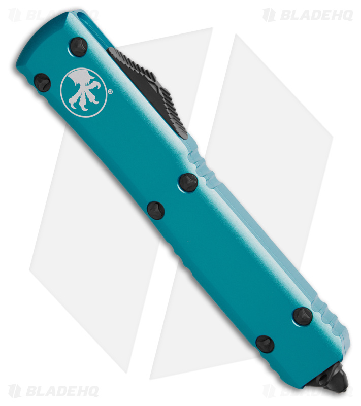Microtech Ultratech Bayonet OTF Automatic Knife Turquoise (3.4" Black Serr)