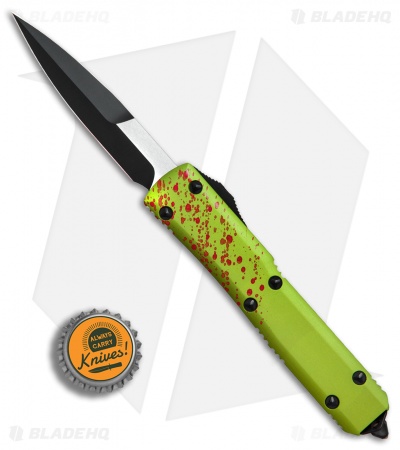 Microtech Ultratech Bayonet Zombie Tech OTF Automatic Knife (3.5" Black) 120-1Z