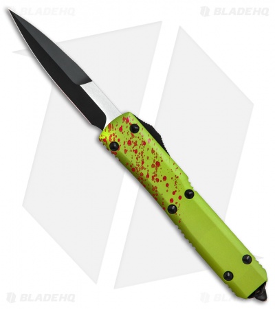 Microtech Ultratech Bayonet Zombie Tech OTF Automatic Knife (3.5" Black) 120-1Z