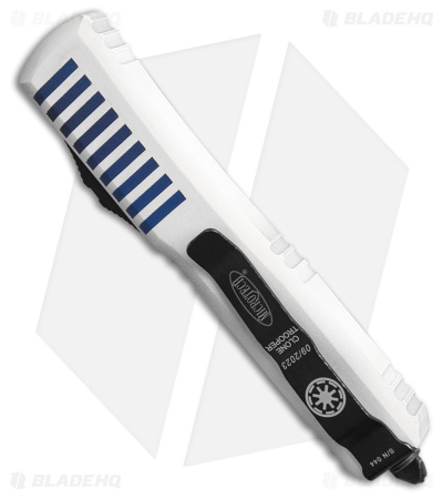 Microtech Ultratech Clone Trooper D/E OTF Auto Knife Blue/White (3.4" White)