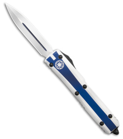 Microtech Ultratech Clone Trooper D/E OTF Auto Knife Blue/White (3.4" White)