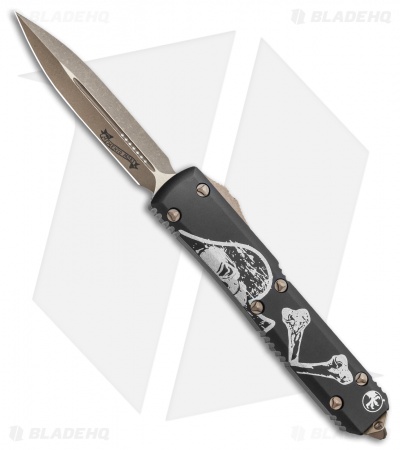 Microtech Ultratech D/E OTF Auto Knife Death Card Right (Bronze Apocalyptic)