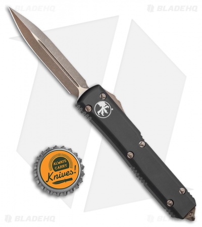 Microtech Ultratech D/E OTF Auto Knife Black (3.4" Bronze Apocalyptic) 122-13 AP