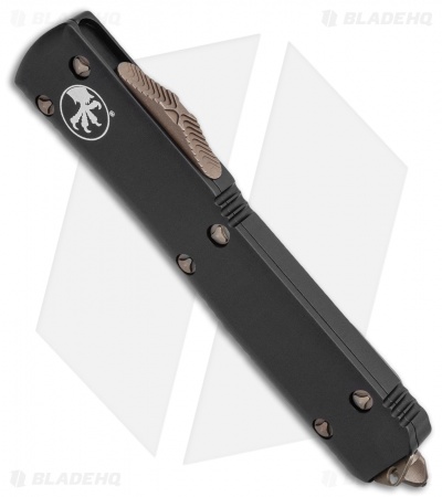 Microtech Ultratech D/E OTF Auto Knife Black (3.4" Bronze Apocalyptic) 122-13 AP