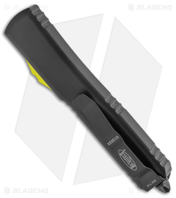 Microtech MagnaCut Ultratech D/E OTF Automatic Knife (3.4" Black)