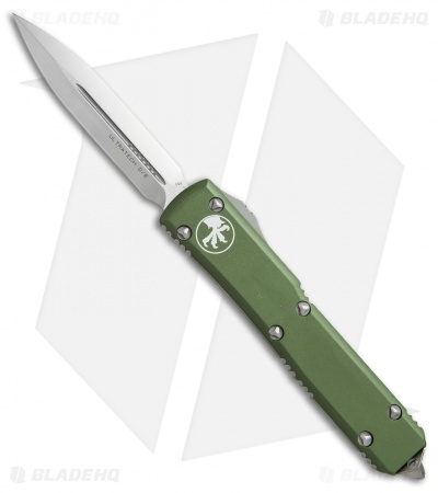 Microtech Ultratech D/E OTF Automatic Knife OD Green CC (3.4" Satin) 122-4OD