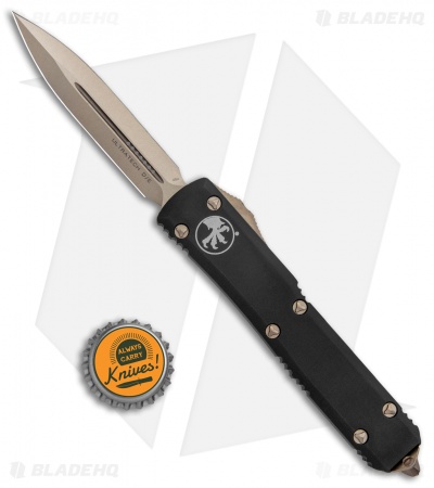 Microtech Ultratech D/E OTF Auto Knife Black (3.4" Bronze) 122-13