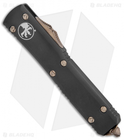 Microtech Ultratech D/E OTF Auto Knife Black (3.4" Bronze) 122-13