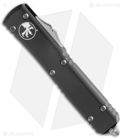 Microtech Ultratech D/E OTF Automatic Knife Black Aluminum (3.4" Satin) 122-4