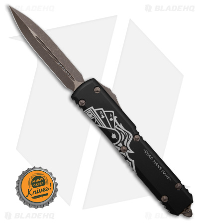 Microtech Ultratech D/E OTF Auto Knife Dead Man's Hand (3.4" Bronze Apocalyptic)