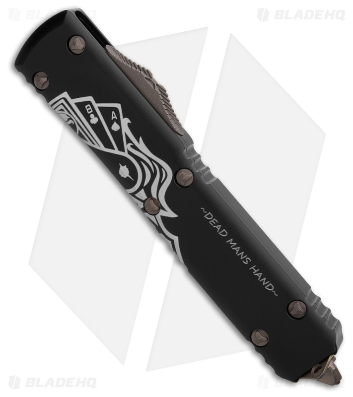 Microtech Ultratech D/E OTF Auto Knife Dead Man's Hand (3.4" Bronze Apocalyptic)