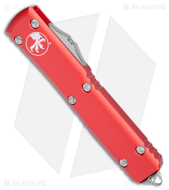 Microtech Ultratech D/E OTF Automatic Knife Red (3.4" Satin Full Serr) 122-6RD