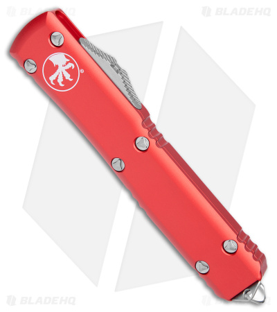 Microtech Ultratech D/E OTF Automatic Knife Red (3.4" Satin Full Serr) 122-6RD