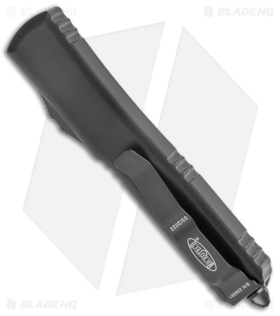 Microtech Ultratech Dagger OTF Knife Tactical Black D/E (3.4" Black Serr) 122-2T