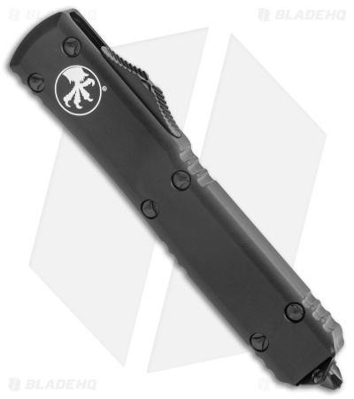 Microtech Ultratech Dagger OTF Knife Tactical Black D/E (3.4" Black Serr) 122-2T
