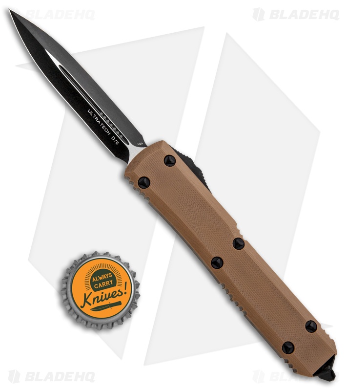 Microtech Ultratech D/E OTF Automatic Knife Tan G-10 (3.4