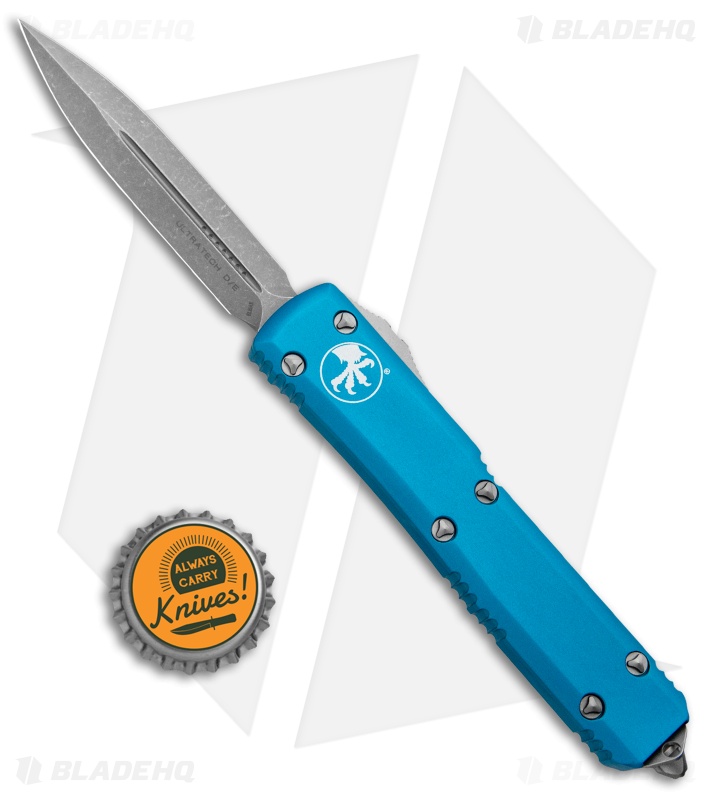 Microtech Ultratech D/E OTF Automatic Knife Turquoise CC (3.4" Apocalyptic)