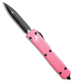 Microtech Ultratech D/E OTF Automatic Knife Pink (3.4" Black) 122-1BPK