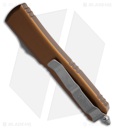 Microtech Ultratech D/E OTF Automatic Knife Tan Al (3.4" Apocalyptic Serr) 