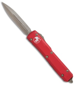 Microtech Ultratech D/E OTF Automatic Knife Red (3.4" Bronze) 122-13RD