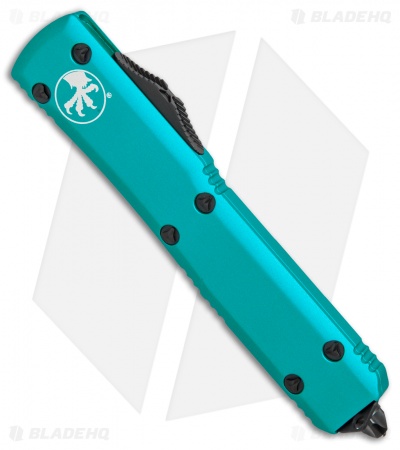 Microtech Ultratech D/E OTF Automatic Knife Turquoise (3.4" Black) 122-1TQ