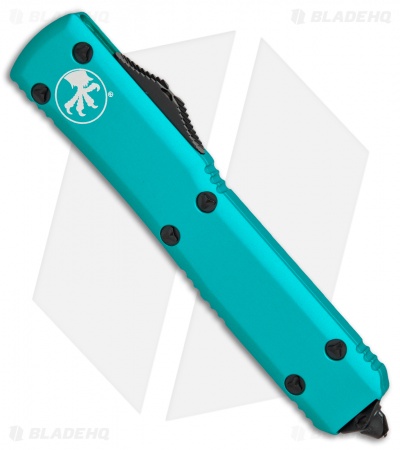 Microtech Ultratech D/E OTF Automatic Knife Turquoise CC (3.4" Black Serr)