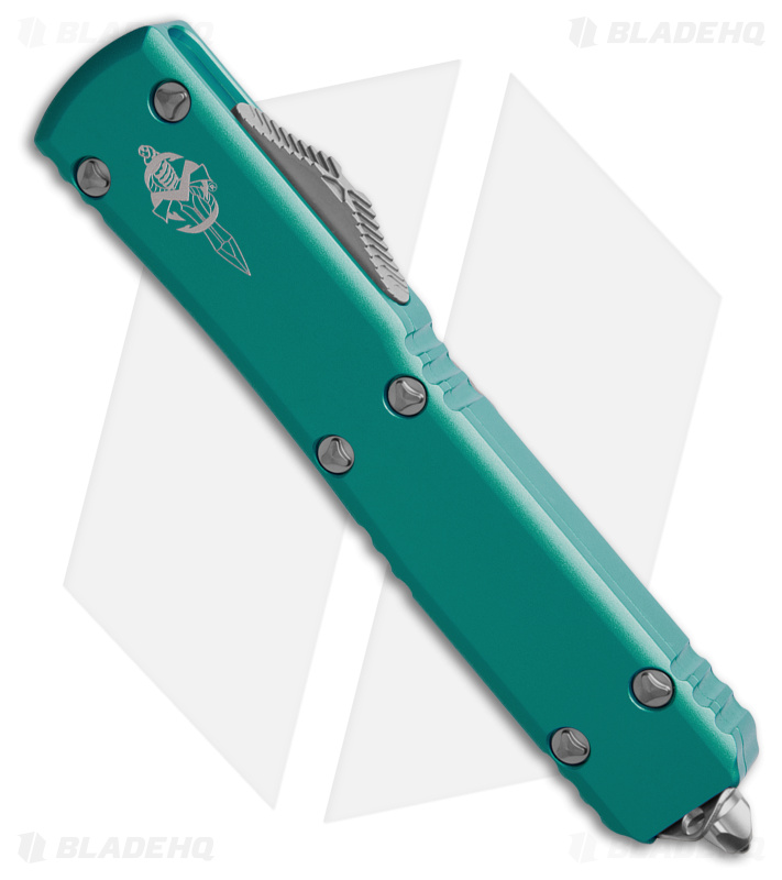 Microtech Ultratech Hellhound SS OTF Automatic Knife Turquoise  Alum (3.4" SW)