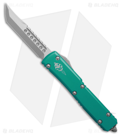 Microtech Ultratech Hellhound SS OTF Automatic Knife Turquoise  Alum (3.4" SW)