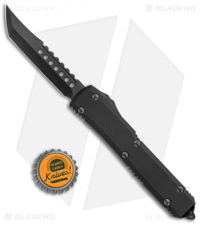 Microtech Signature Series Ultratech Hellhound Tanto OTF Auto Knife (3.4" DLC)