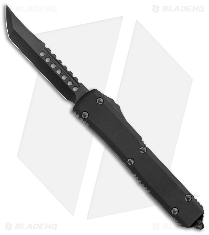 Microtech Signature Series Ultratech Hellhound Tanto OTF Auto Knife (3.4" DLC)