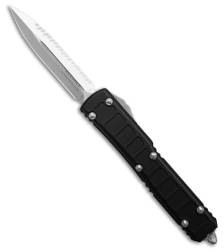 Microtech Ultratech II D/E OTF Automatic Knife Black (3.4" Satin Serr)122II-6S