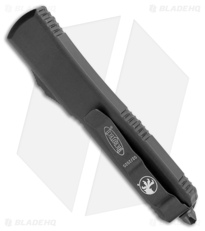 Microtech Ultratech OTF Automatic Knife Dead Man's Hand (3.4" DLC) Left Half